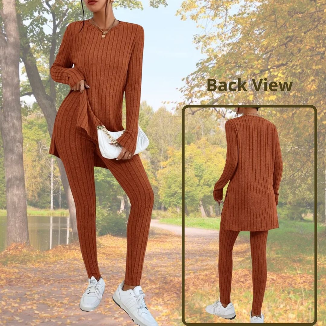 Women's fashion trends,
Women's comfortable clothing,
Women's suit,
Slim long sleeve suit,
Women's autumn/winter set,
Women's elegant set