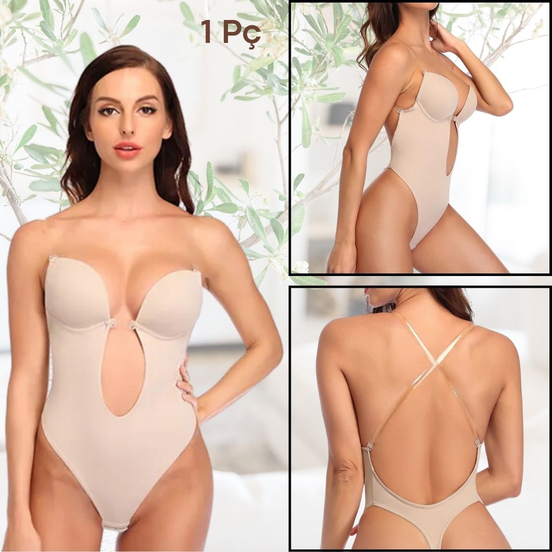 backless bodysuit,
strapless shapewear,
deep v bodysuit,
invisible bra bodysuit,
low back lingerie,
seamless bodysuit,
wedding shapewear