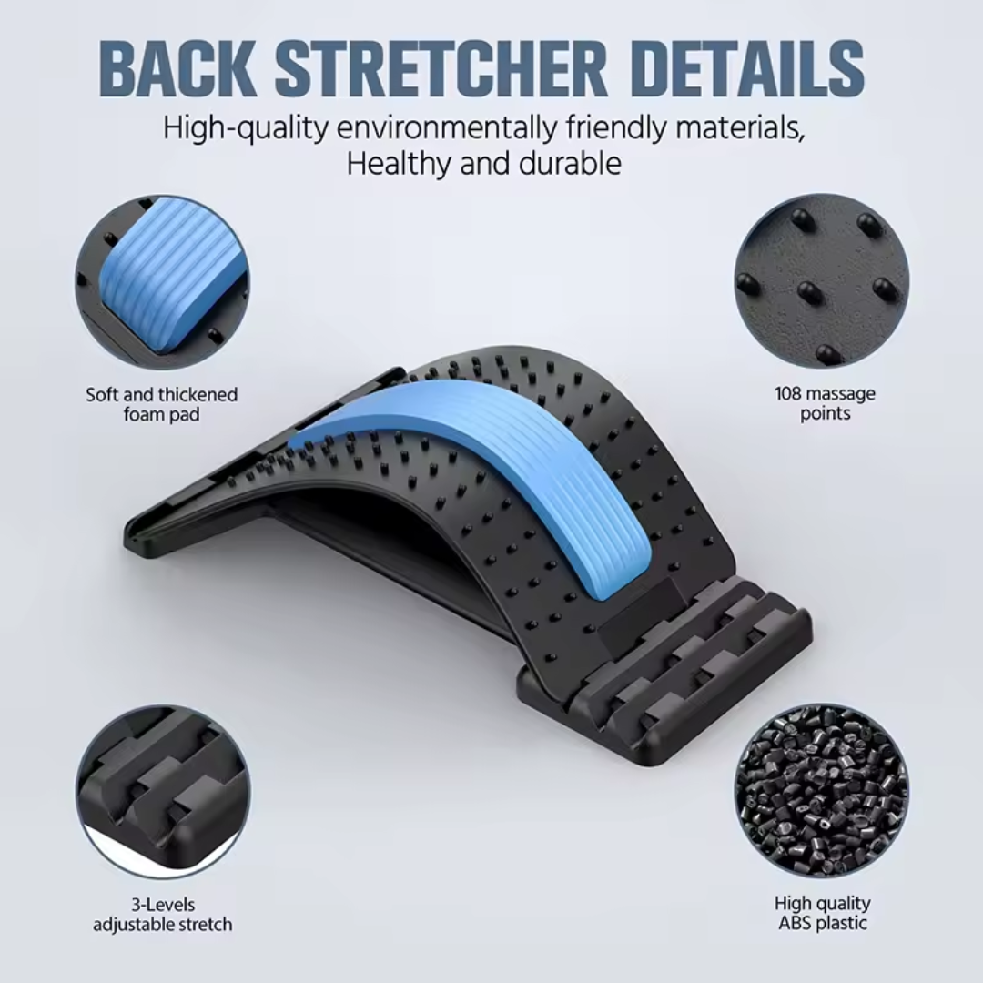 back stretcher,
lumbar massager,
spinal decompression device,
lower back pain relief,
spine alignment tool