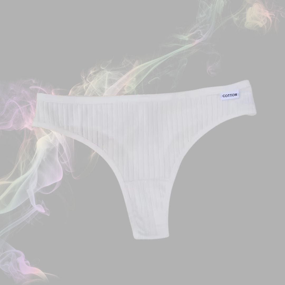 Women's thong,
sexy & comfortable,
ribbed finish,
minimalist thong,
low waist lingerie,
KaressaFashion,
invisible fit,
daily underwear,
cotton thong,
black white beige,