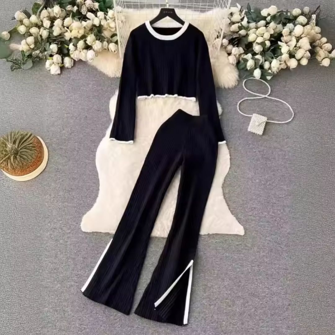 Women's autumn set,
Women's casual clothing,
Elegant blouse and pants,
Comfortable women's fashion,
Women's two-piece suits,
Women's fashion