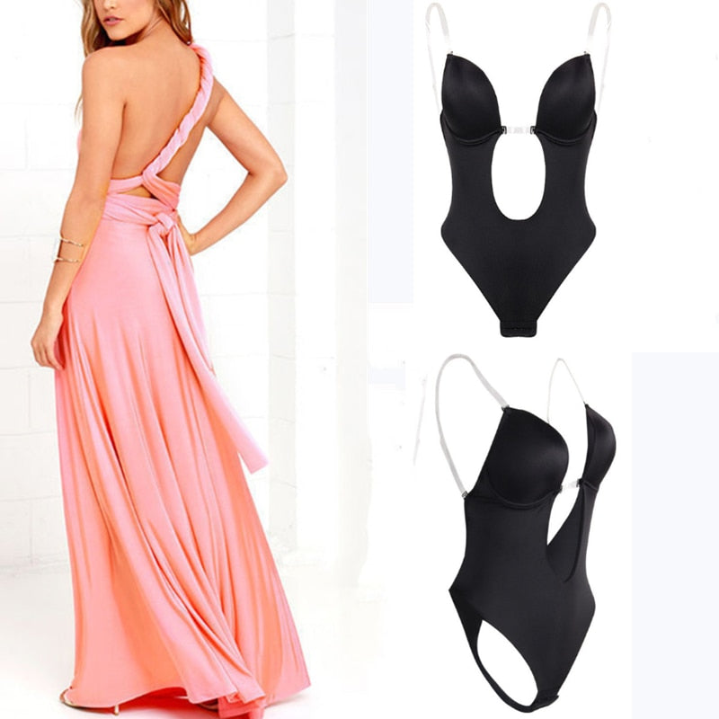 backless bodysuit,
strapless shapewear,
deep v bodysuit,
invisible bra bodysuit,
low back lingerie,
seamless bodysuit,
wedding shapewear