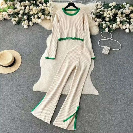 Women's autumn set,
Women's casual clothing,
Elegant blouse and pants,
Comfortable women's fashion,
Women's two-piece suits,
Women's fashion