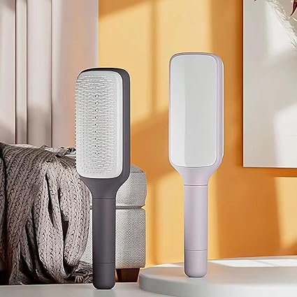 self cleaning hair brush,
detangling hair brush,
anti static hair brush,
hair brush for all hair types,
scalp massage brush
