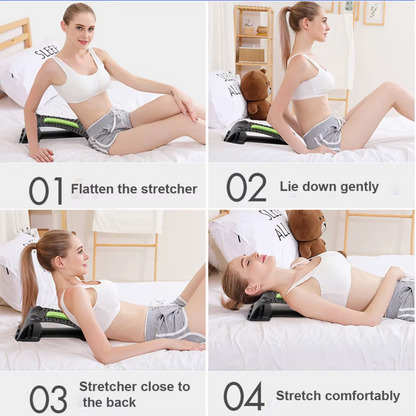 back stretcher,
lumbar massager,
spinal decompression device,
lower back pain relief,
spine alignment tool