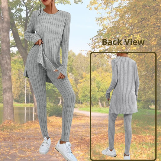 Women's fashion trends,
Women's comfortable clothing,
Women's suit,
Slim long sleeve suit,
Women's autumn/winter set,
Women's elegant set