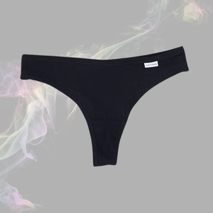 Women's thong,
sexy & comfortable,
ribbed finish,
minimalist thong,
low waist lingerie,
KaressaFashion,
invisible fit,
daily underwear,
cotton thong,
black white beige,