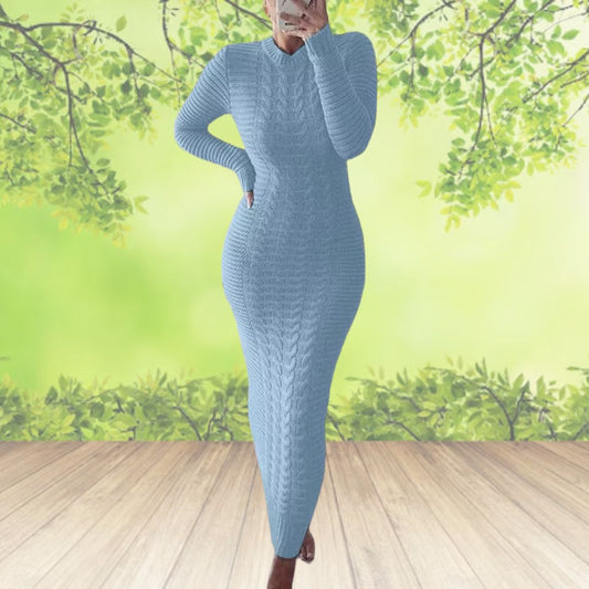 Long sleeve dress,
Women's winter dress,
Fall and winter fashion,
Elegant tunic dress,
Comfortable women's dress,
Autumn and winter dress