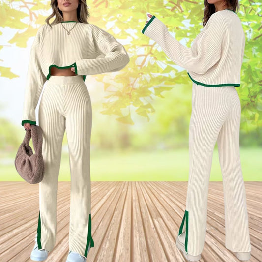 Women's autumn set,
Women's casual clothing,
Elegant blouse and pants,
Comfortable women's fashion,
Women's two-piece suits,
Women's fashion